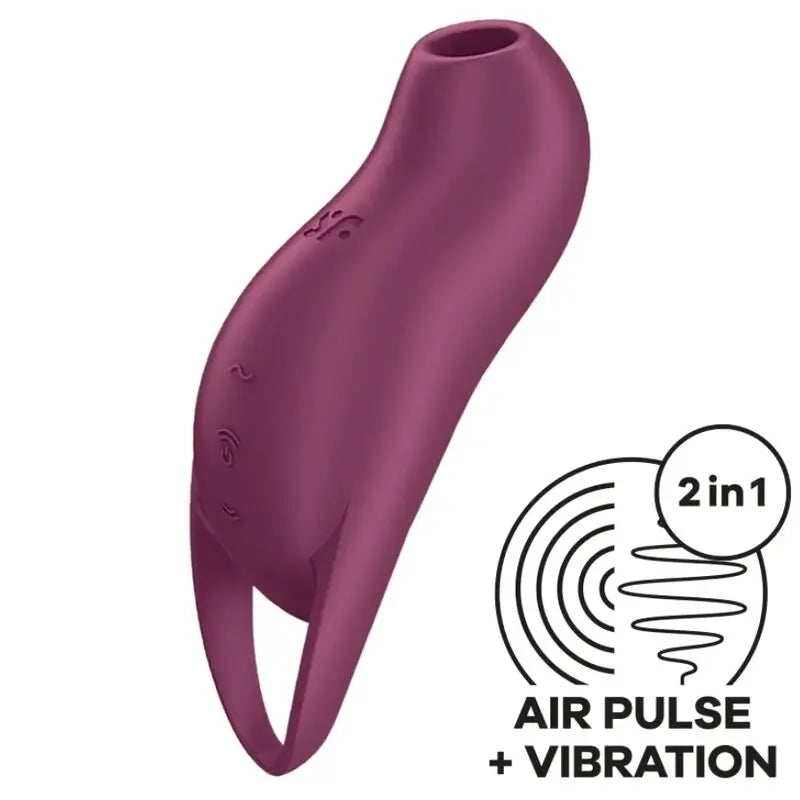 Satisfyer Pocket Pro 1 Stimulateur de clitoris grenat