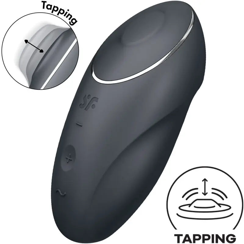 Satisfyer Tap & Climax 1 Vibrateur à poser Noir