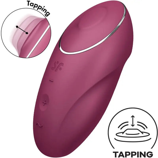 Satisfyer Tap & Climax 1 Vibrateur Lay-On Rouge