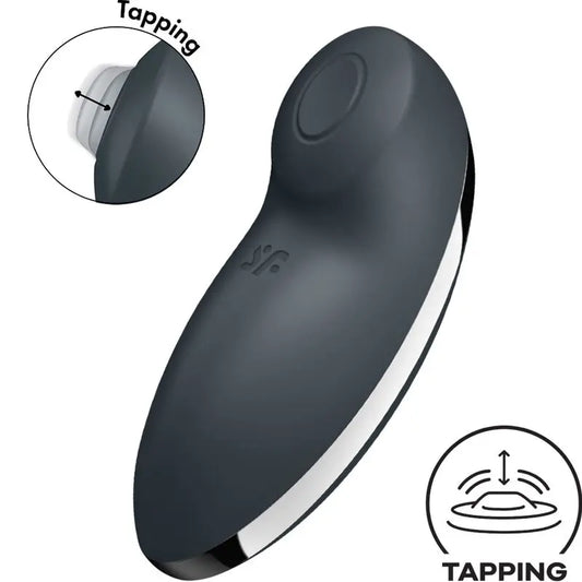 Satisfyer Tap & Climax 2 Vibrateur & Stimulateur Gris