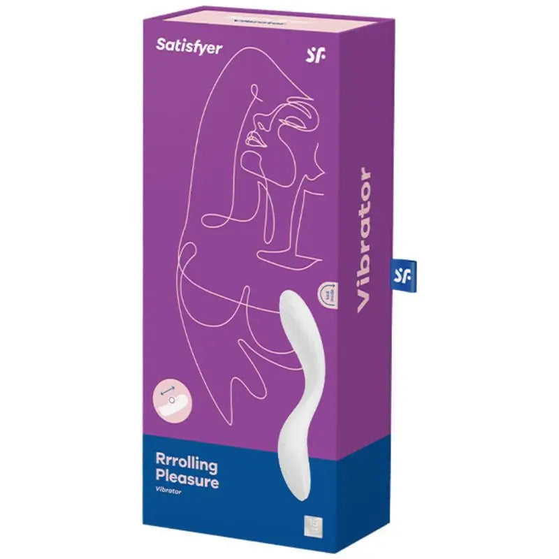 Vibrateur Satisfyer Vibrateur de plaisir déroulant pour le point G - Blanc