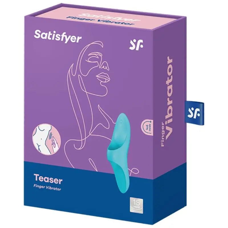 Satisfyer Vibrator Teaser Thimble Vibrator - Light Blue