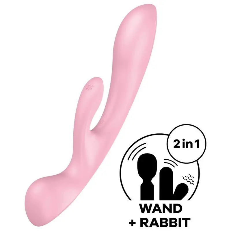 Satisfyer Vibrator Triple Oh Hybrid Vibrator - Red