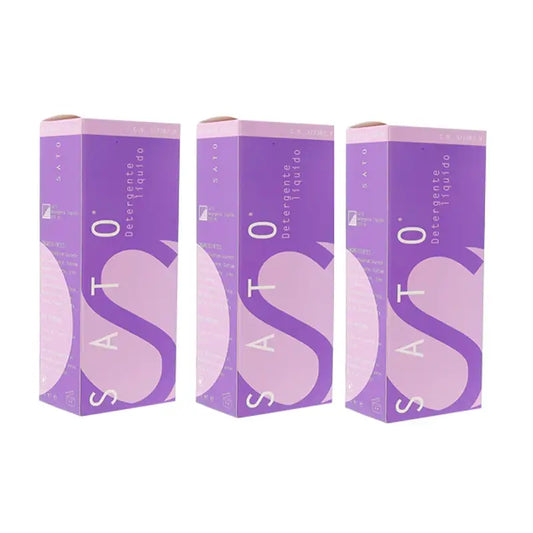 Pack de détergent liquide Sato, 3 x 200 ml