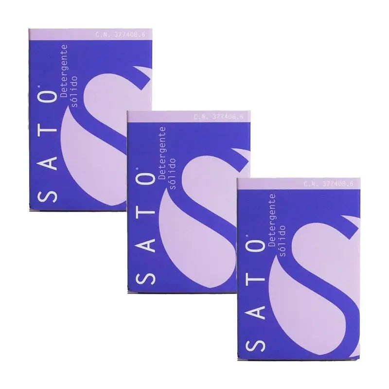Sato Detergent Pack Solid, 3 x 100 G Tablette
