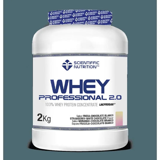 Scientiffic Nutrition Whey Professional 2.0 Fraise Chocolat Blanc, 2000 grammes