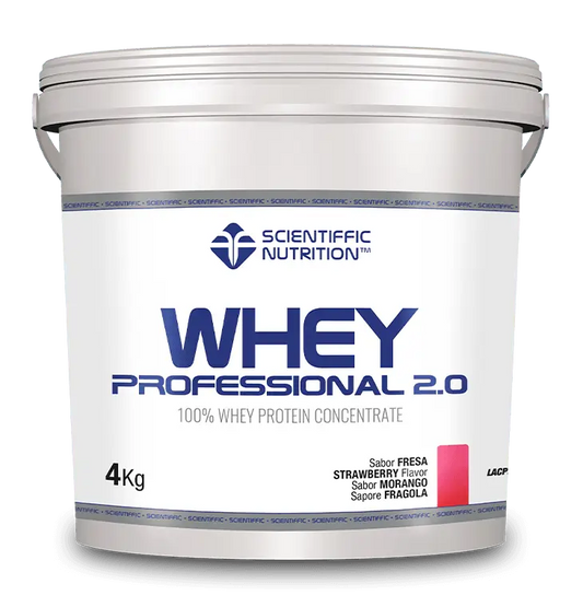Scientiffic Nutrition Whey Professional 2.0 Fraise, 4 kg