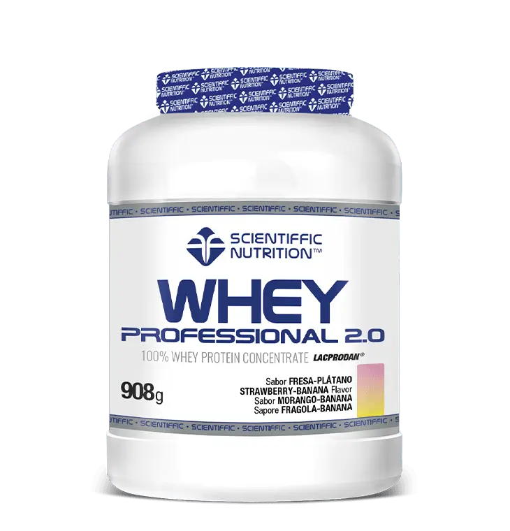 Scientiffic Nutrition Whey Professional 2.0 Fraise-Banane, 908 g