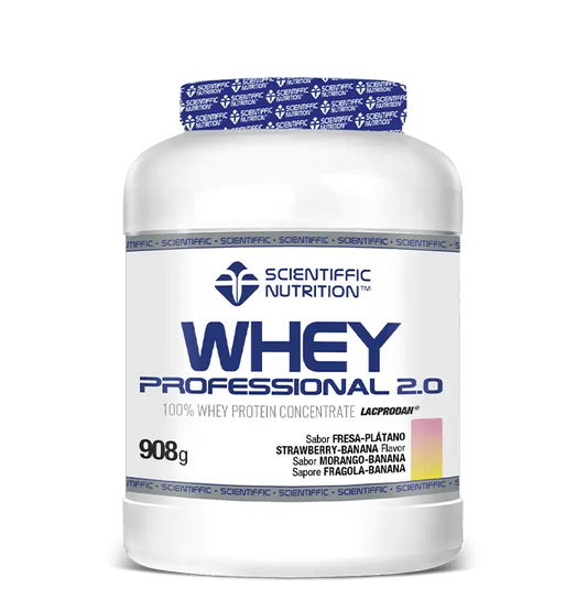 Scientiffic Nutrition Whey Professional 2.0 Fraise-Banane, 908 g