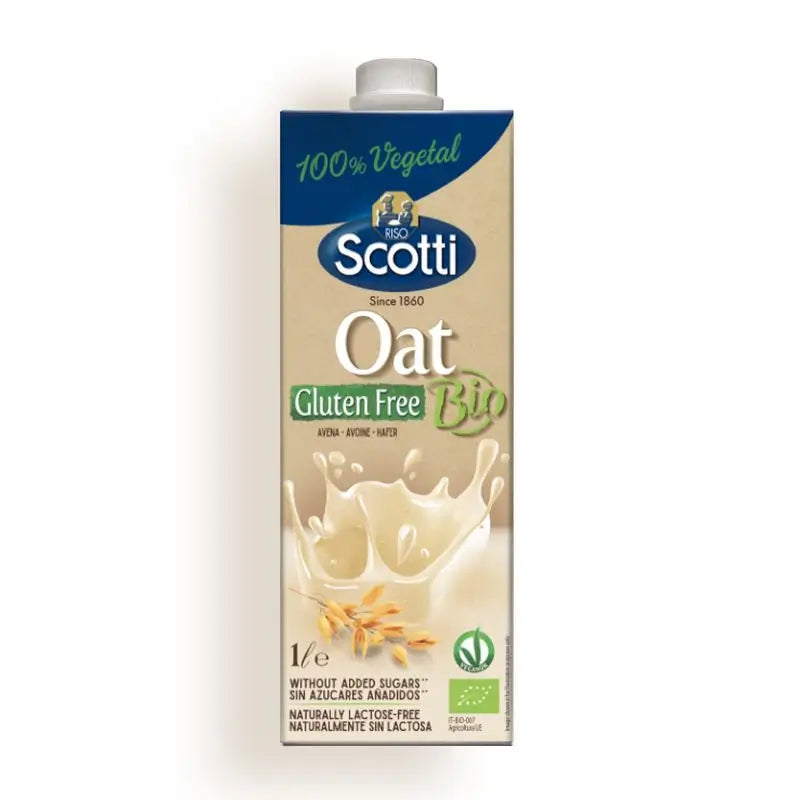 Scotti Boisson végétale à l'avoine sans gluten 1L. Bio Vegan