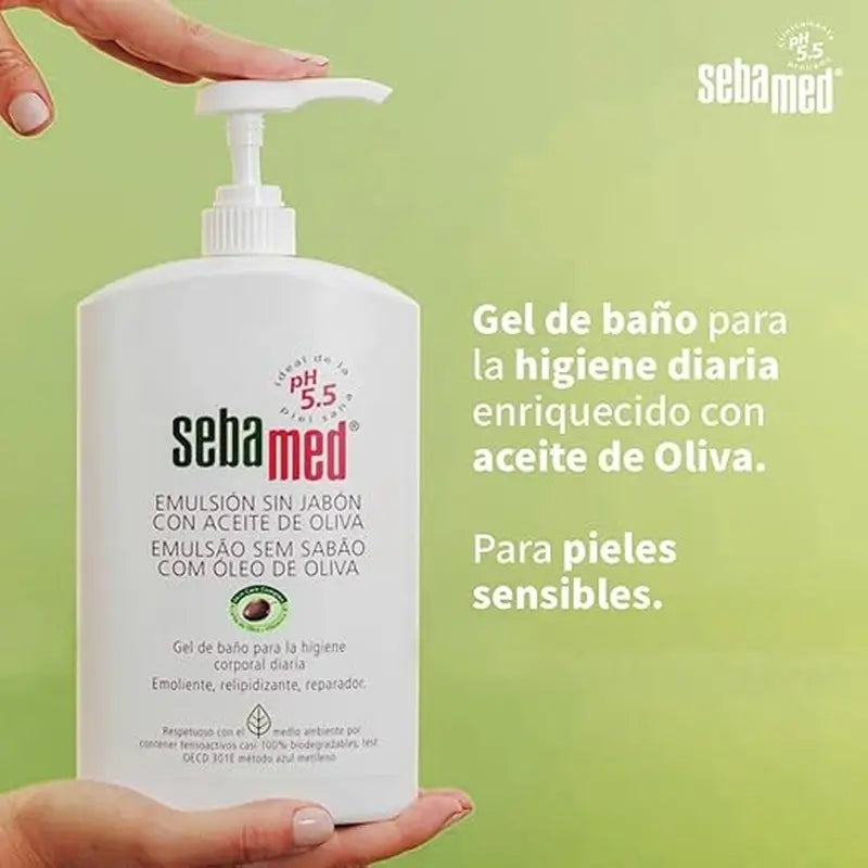 SEBAMED Gel émulsion sans savon à l'huile d'olive 1000 ml