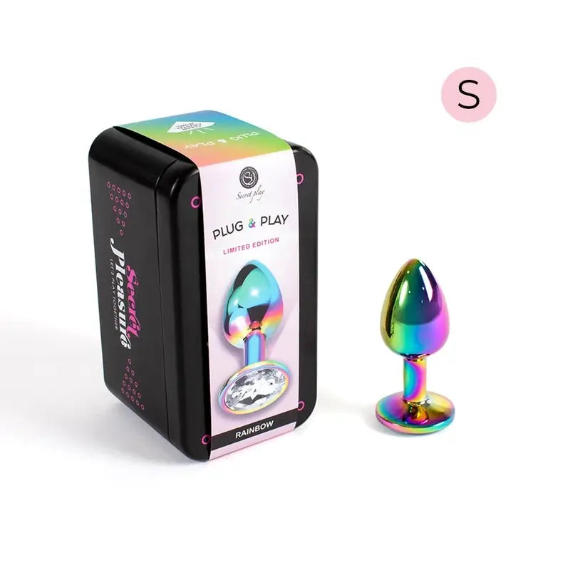 Secret Play Metal Butt Plug Multicolore Taille S 7 Cm