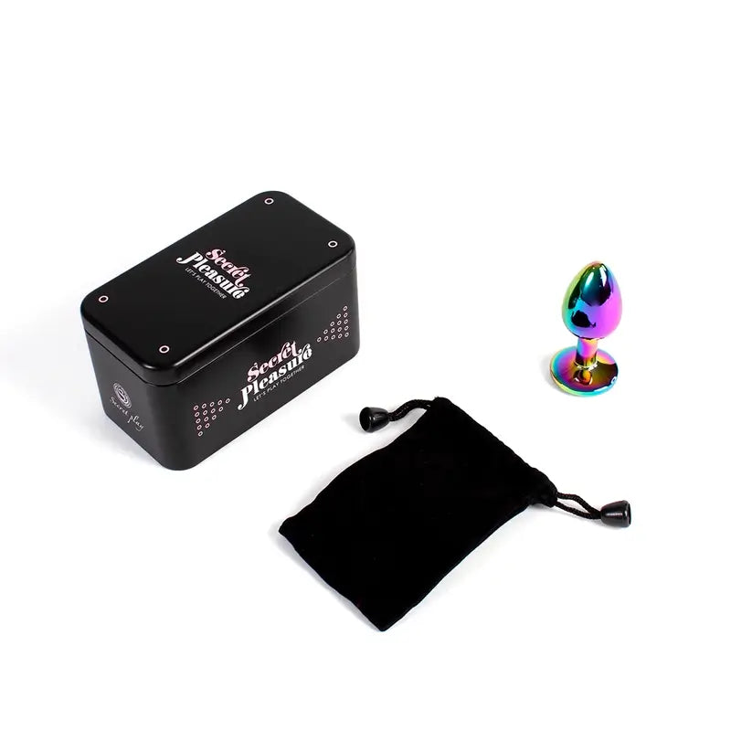 Secret Play Metal Butt Plug Multicolore Taille S 7 Cm