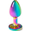 Secret Play Metal Butt Plug Multicolore Taille S 7 Cm