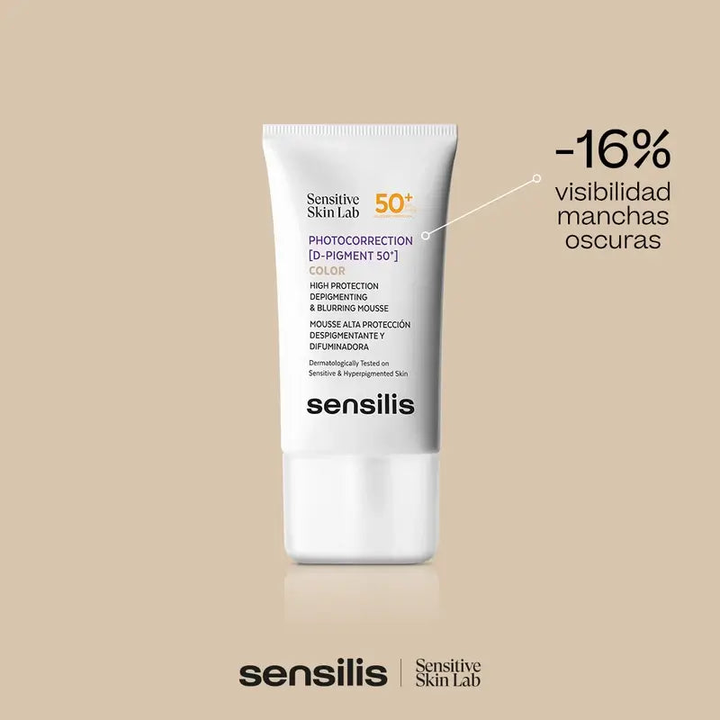 Sensilis Photocorrection [D-Pigment 50+] Mousse dépigmentante 40 ml