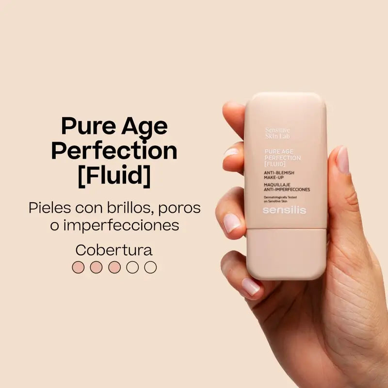 Sensilis Pure Age Perfection Make-Up & Treatment 30 ml - 04 Pêche Doré