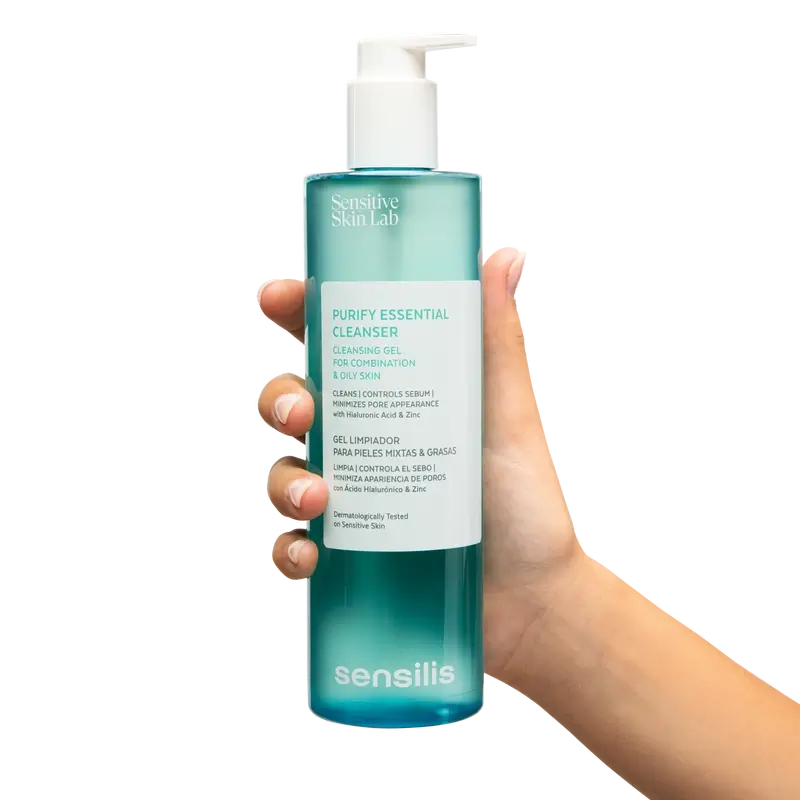 Sensilis Purify Essential Cleanser Gel nettoyant pour les peaux grasses et mixtes 400 ml