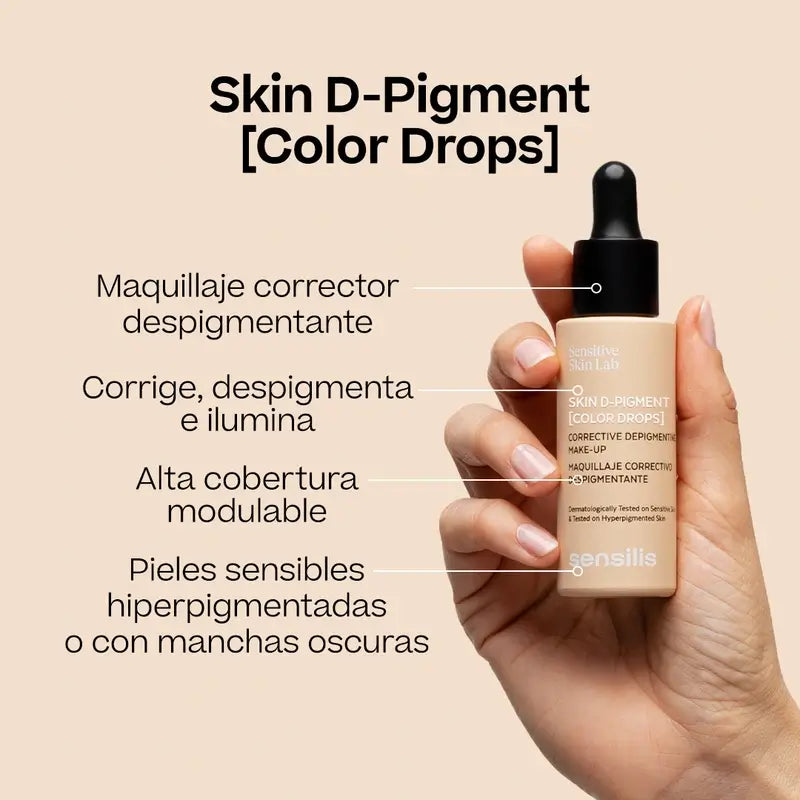 Sensilis Skin D-Pigment Beige Correcteur de maquillage dépigmentant, 30 ml