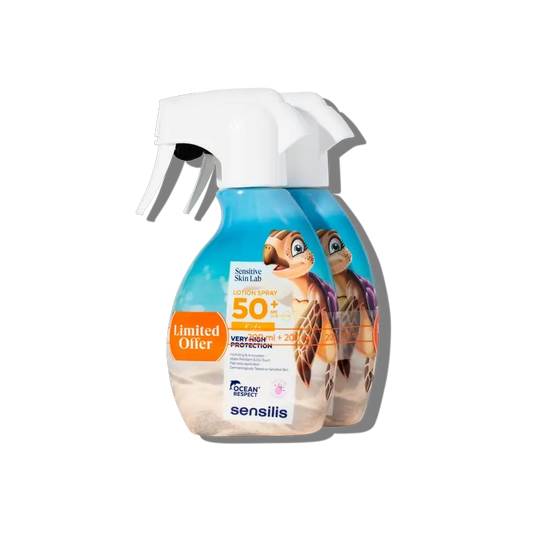 Sensilis Lotion solaire Spray 50+ Pédiatrie, 2 x 200 ml