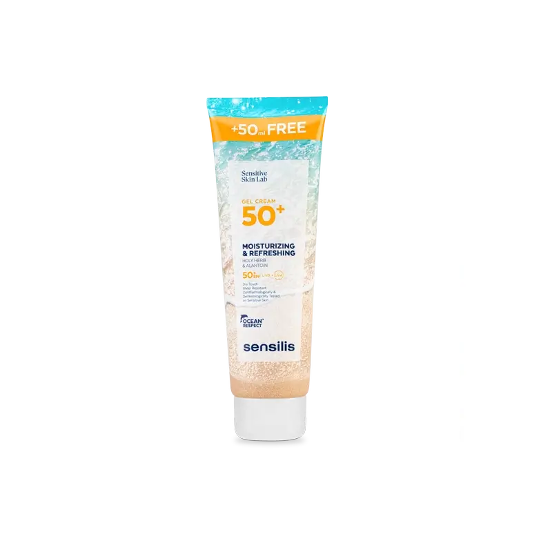 Sensilis Gel Crème Hydratant et Rafraîchissant SPF 50+, 250 ml