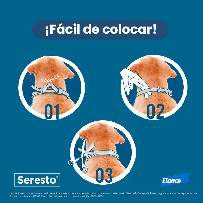Collier pour chien Seresto +8Kg Large