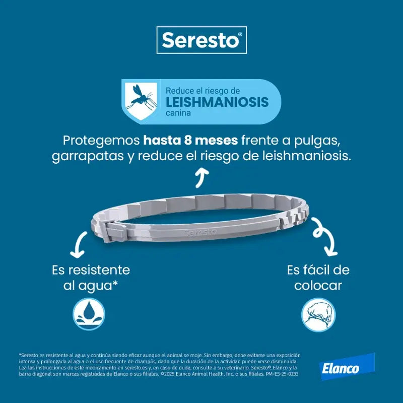 Collier pour chien Seresto -8Kg Small Pack 2 unités