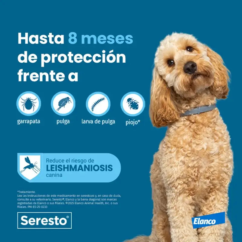 Collier pour chien Seresto -8Kg Small Pack 3 unités