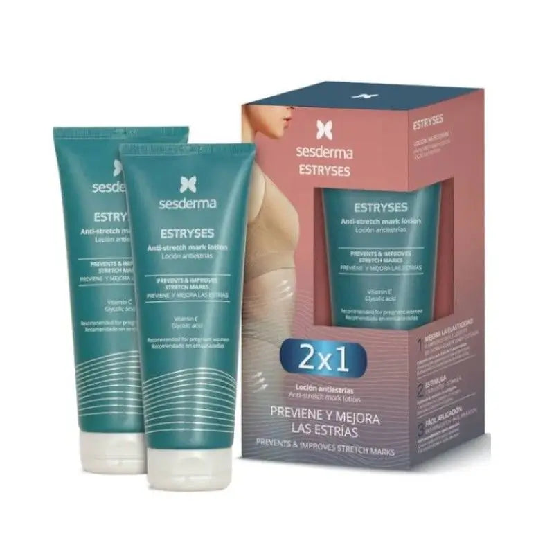 Sesderma Duplo Estryses Lotion anti-vergetures, 2x200 ml