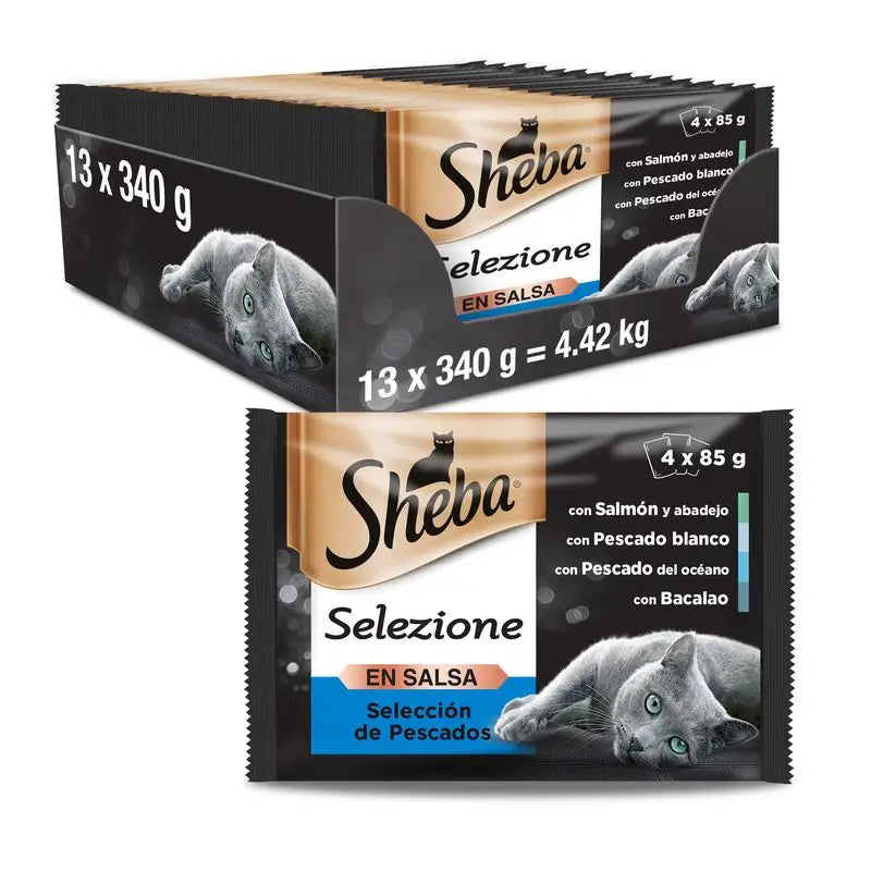 Sheba Cuisine Boîte de sélection de poissons 13X4X85Gr