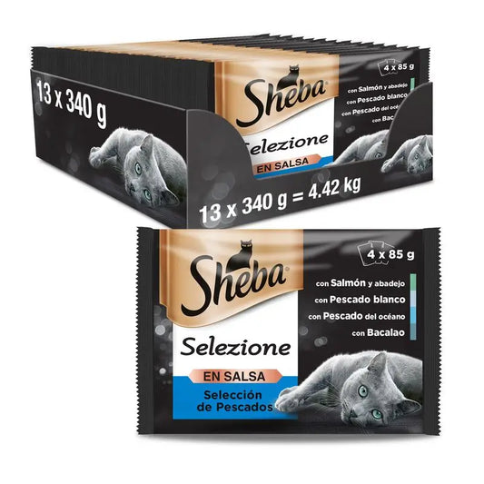 Sheba Cuisine Boîte de sélection de poissons 13X4X85Gr