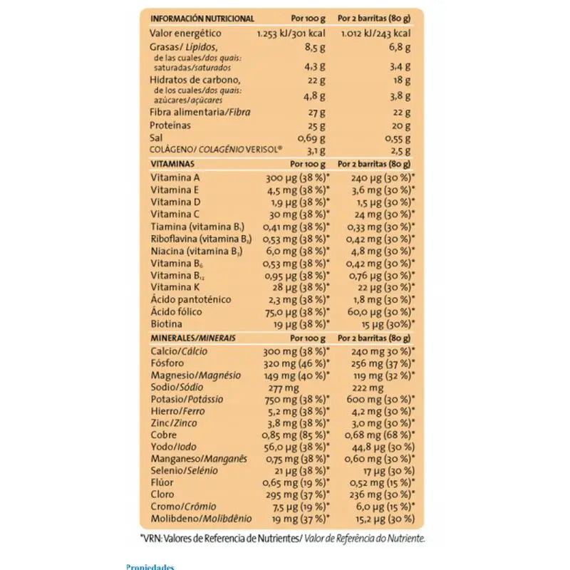 Siken Collagen Substitute Collagen Barrita Caramel , 8 unités