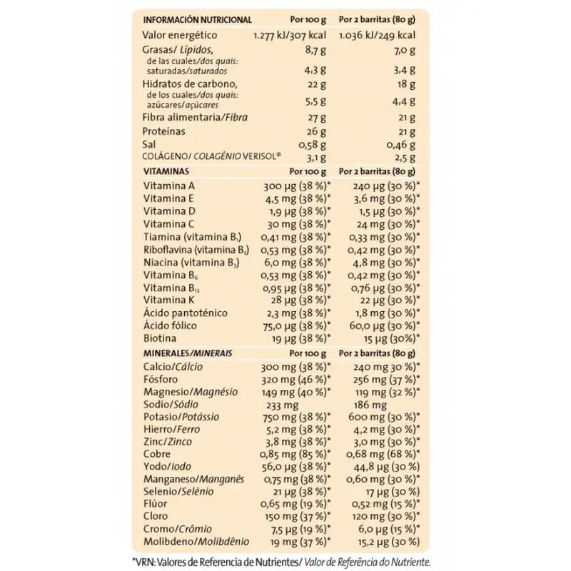 Siken Collagen Substitute Vanilla Bar , 8 unités