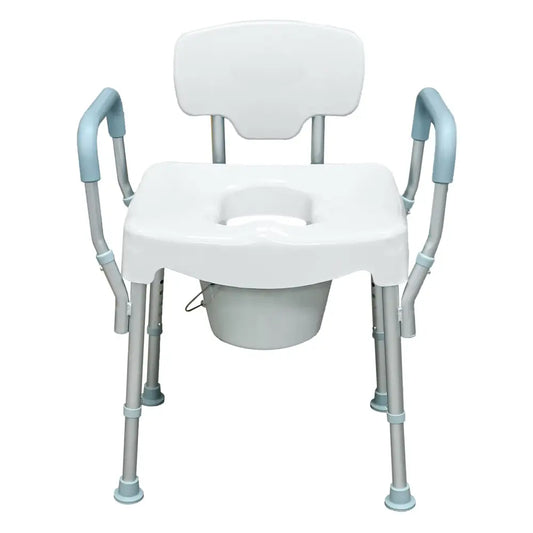 chaise de douche et de toilettes XL avec accoudoirs