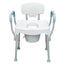 chaise de douche et de toilettes XL avec accoudoirs