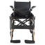fauteuil roulant en aluminium à propulsion manuelle, accoudoirs rabattables, couleur or