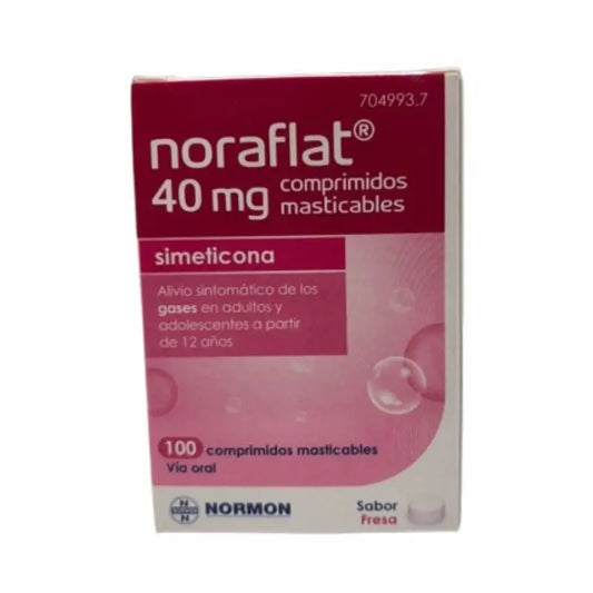 Simethicone Normon 40 mg, 100 comprimés à croquer