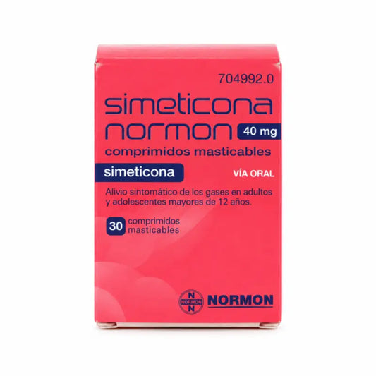 Simethicone Normon 40 mg 30 comprimés à croquer