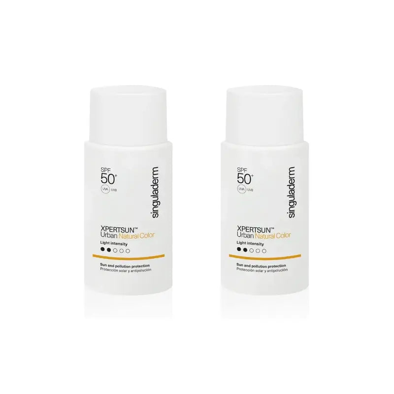 Singuladerm Xpertsun Spf50+ Urban Natural Colour Light Intensity, 2 unités
