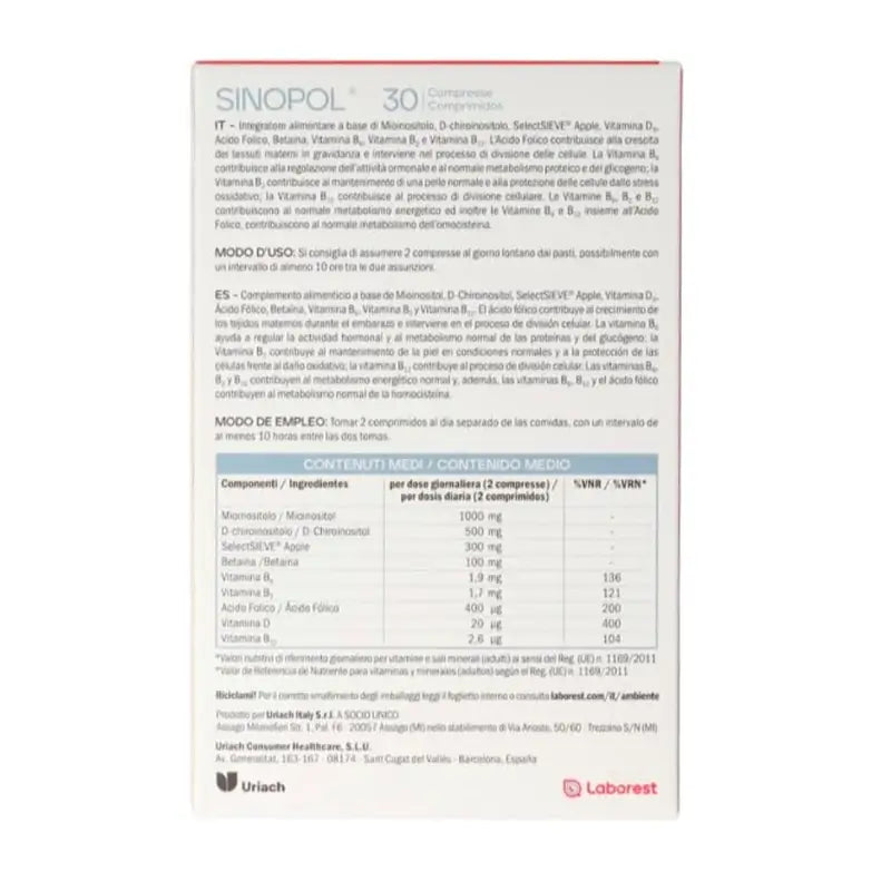 Sinopol , 2X30 Comprimés