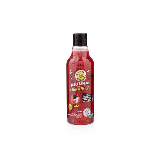 Skin Super Good Natural Organic Guarana & Basil Seed Shower Gel, 250Ml