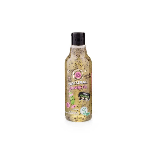 Skin Super Good Natural Organic Gel douche au concombre et aux graines de basilic, 250 ml