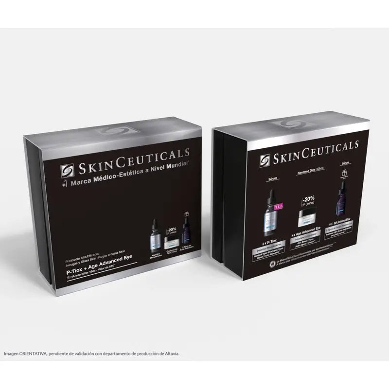 Skinceuticals Wrinkle & Glass Skin P-Tiox + Age Advanced Eye Protocol