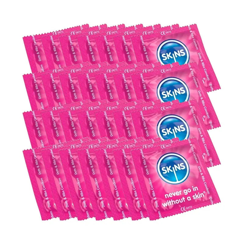 Préservatifs Skins Dots & Stretch Marks sachet de 500 pièces