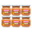 Smileat Bocal de fruits bio framboises et pêches, Pack 6 x 130 Gr