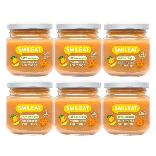 Smileat Multifruits avec mangue, 6x130 Gr