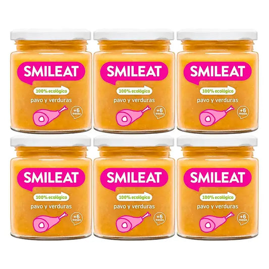 Smileat Tarte à la dinde et aux légumes, 6x230 Gr