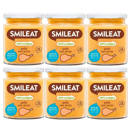 Smileat Poulet avec riz, 6x230 Gr