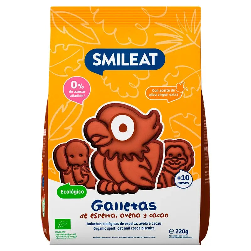 Smileat Cocoa Eco Biscuit , 220 gr
