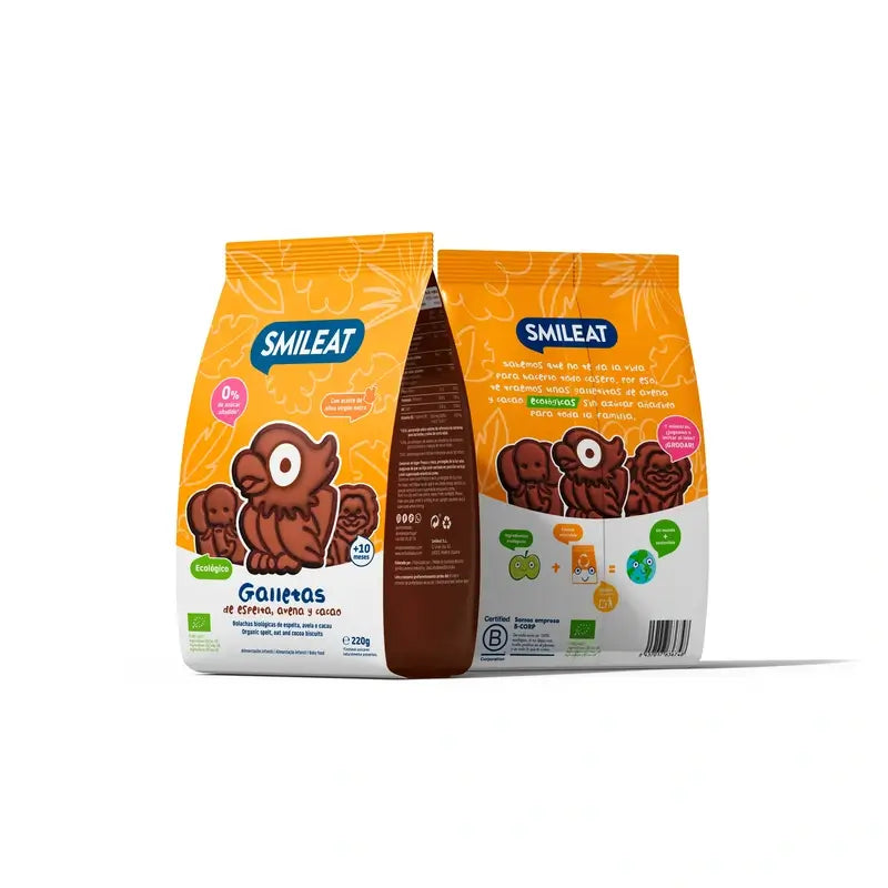 Smileat Cocoa Eco Biscuit , 220 gr