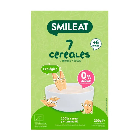 Smileat bouillies de 7 céréales bio, 200 g
